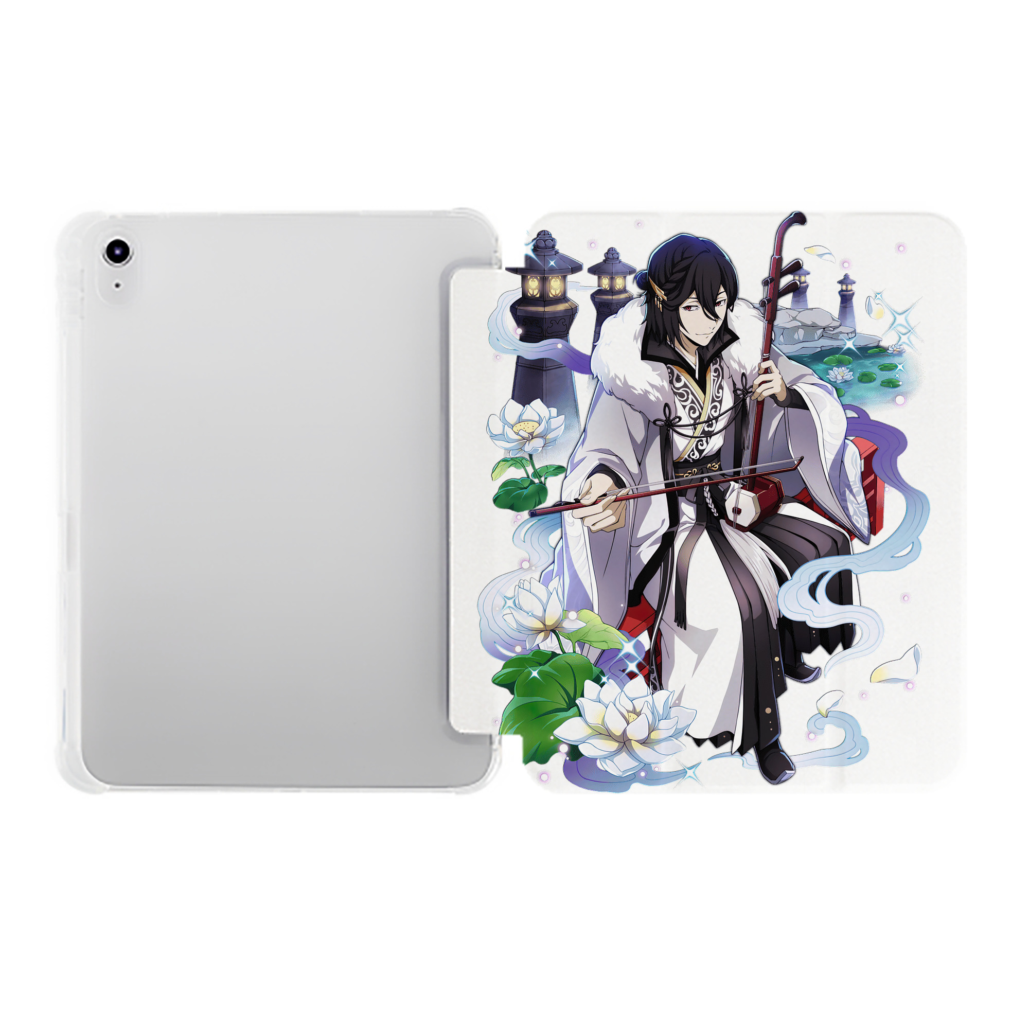 （画像用） 文豪ストレイドッグス Bungo Stray Dogs IPad ケース ペン収納付き 三つ折りスタンド PUレザー×シリコン 対応機種9.5/10.5/10.9インチ